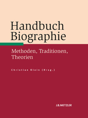 cover image of Handbuch Biographie